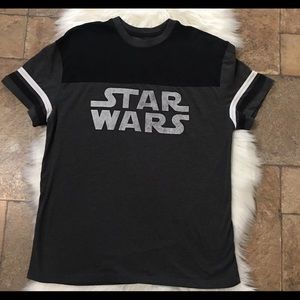 Star Wars Cotton T-Shirt, Sz L Gray/black Colors